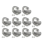 Tarp Hook Kit 10PCS 316 SS with 20 Screws for Trailers Boats Motorhomes