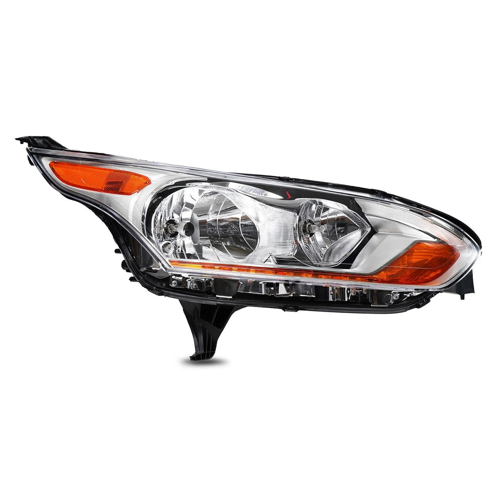 Halogen Headlight Chrome w/ Bulb for Ford Transit Connect (2014–2018)