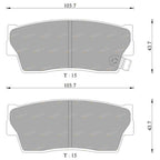 Front Disc Brake Pads Set for Suzuki X-90 (1996-1998)