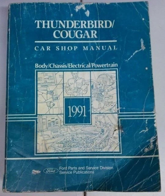 Electrical Vacuum & Service Manual Set for Thunderbird Cougar (1991)