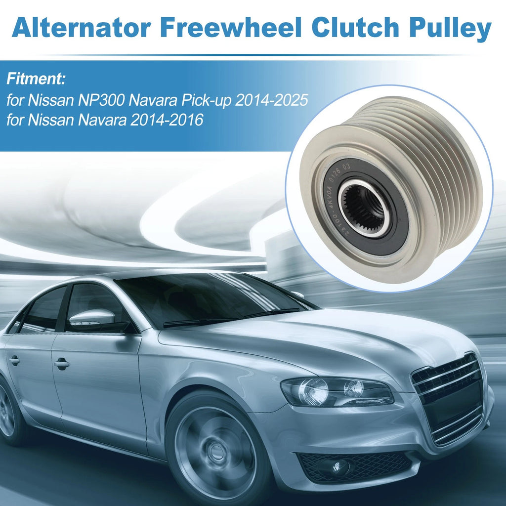 Alternator Freewheel Clutch Pulley for Nissan NP300 Navara (2016–2023)