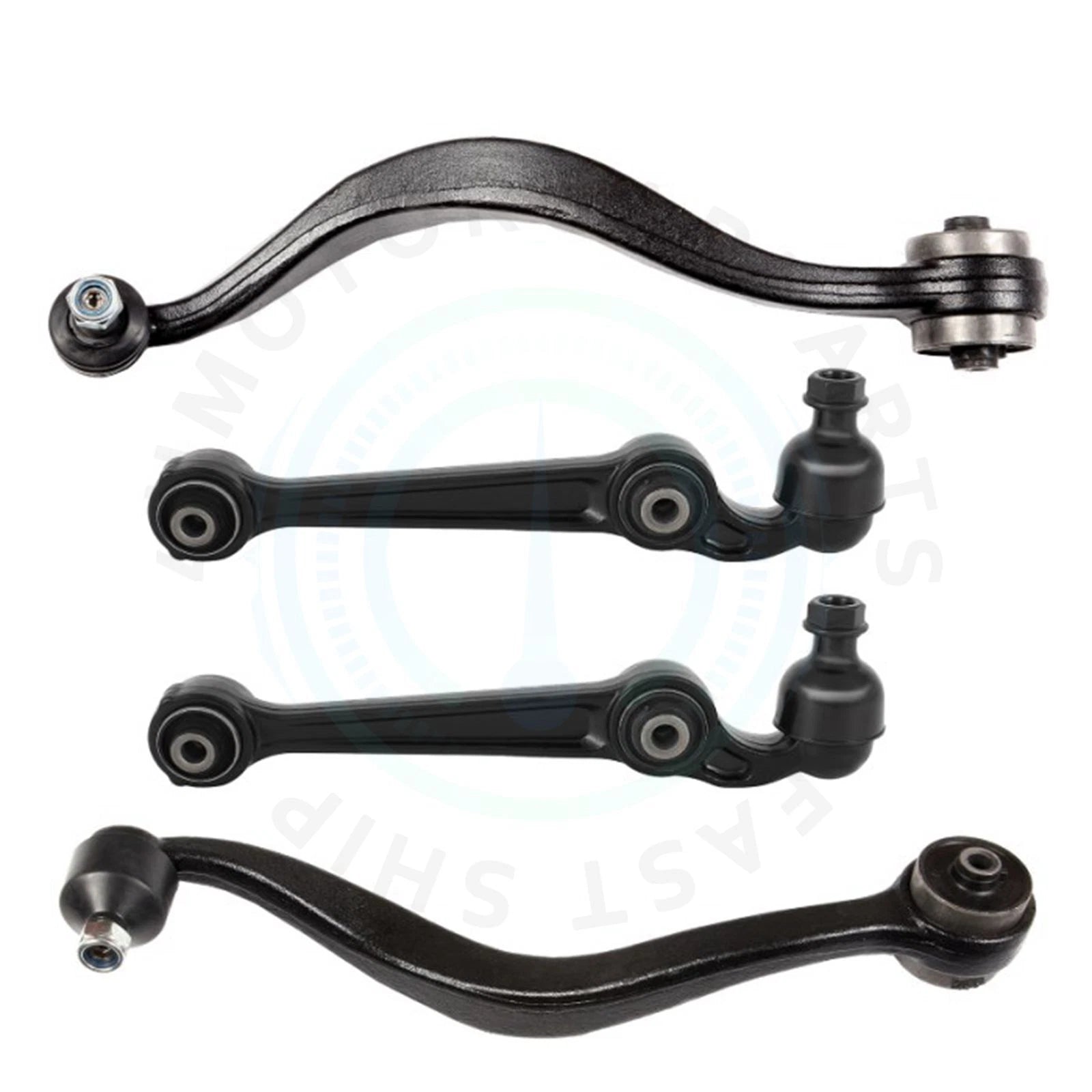 Set of 4 Front Lower Control Arms with Ball Joints for Ford Fusion Lincoln MKZ (2008–2012)