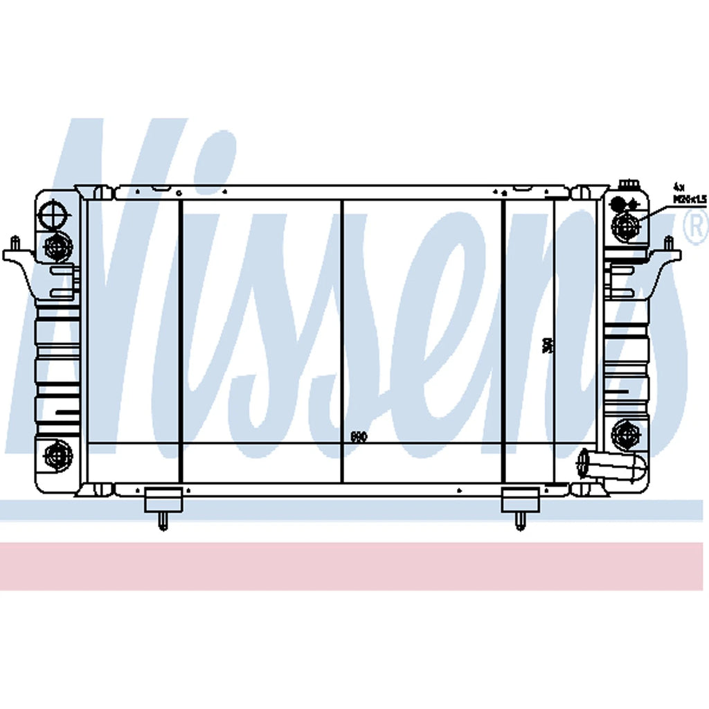 Replacement Plastic/Aluminum Passenger Side Auxiliary Radiator