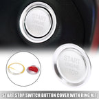 Start Stop Button Cap Ring Kit for Audi A4L A6L Q5 A5 A7 (2010–2020)