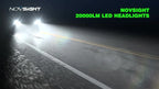 2X H11 LED Headlight Bulb for Various Vehicles (22000LM)