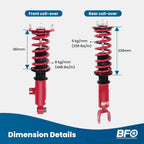 Coilover Lowering Kit for Nissan 300ZX Z32 (1990-1996)