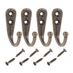 20 Pack Wall Mounted Coat Hooks with Screws for Home Organization