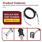 Rear Park Hand Brake Cable for Suzuki Ozark 250 LT-F250 (2007–2014) 58810-05G11