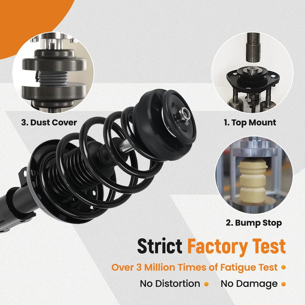 Pair Front Struts Shocks Assembly for Buick LaCrosse Allure (2010–2016)