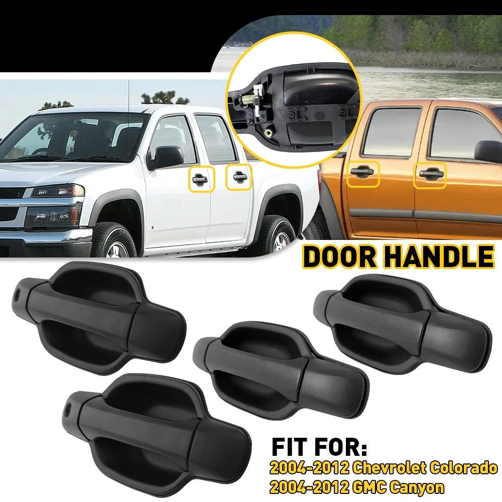 Set of 4 Textured Front Rear Bumpers for 2004-2012 Chevrolet Colorado GMC Canyon