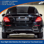 Rear Car Bumper Tow Hook Cover for Mercedes-Benz W213 (2017–2023) No.A2138850022 Silver Tone