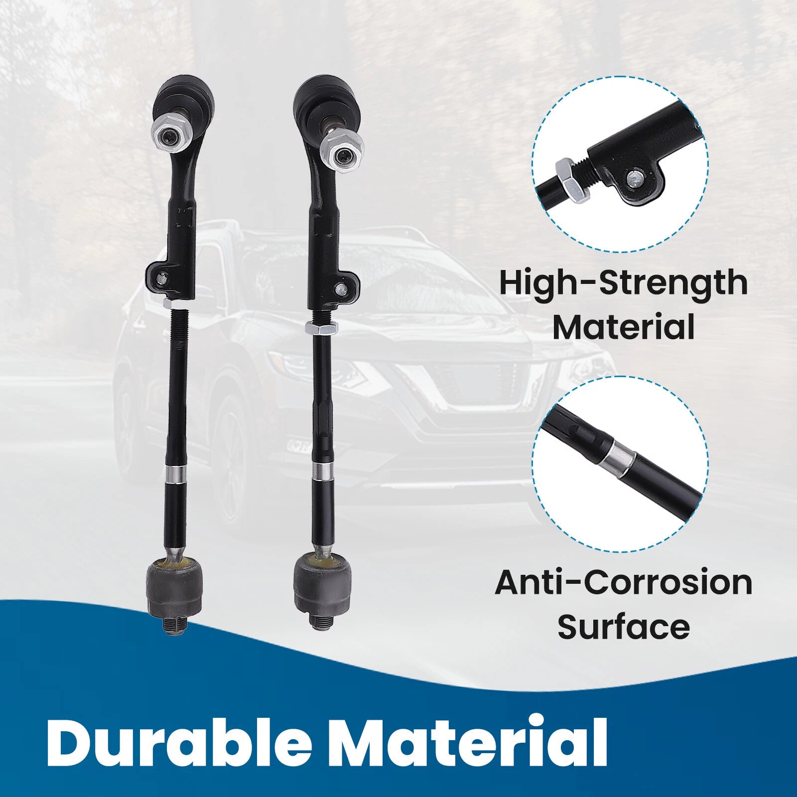 8PCS Front Lower Rearward & Forward Control Arm for BMW 3 Series E90 (2007–2013)