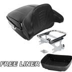 Trunk Mount Rack Backrest Pad for Harley Street Road Glide King (1997–2008)