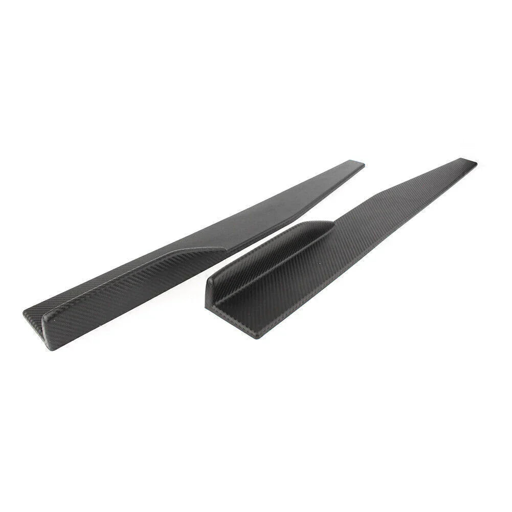 74.5cm Carbon Fiber Side Skirt Rocker Diffuser Spoiler for UK Cars
