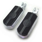 Skull Rubber Footpeg Set for Triumph Legend (1999–2001) Chrome