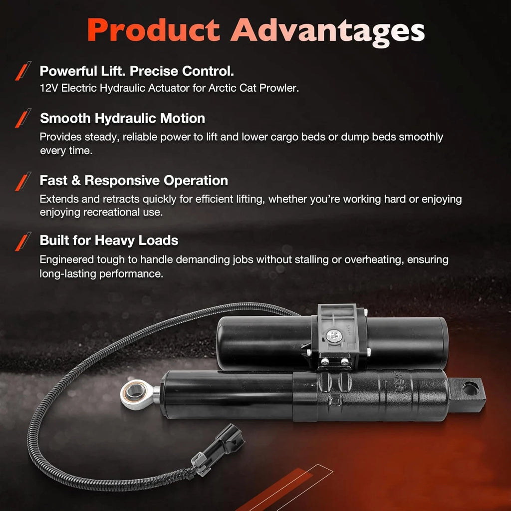12V Electric Hydraulic Linear Actuator for Arctic Cat HDX Prowler (2016-2023)