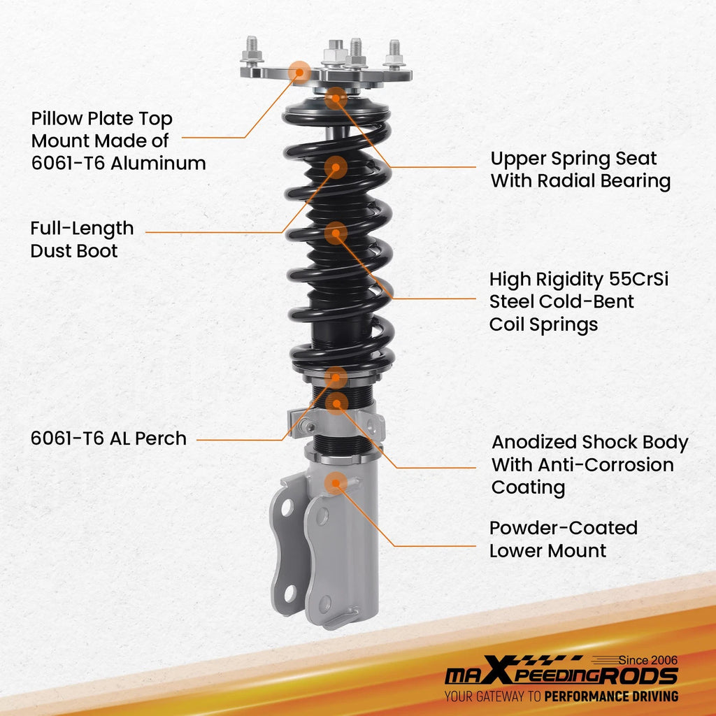 Adjustable Coilovers Suspension Kit for Chevrolet Impala (2000–2011)