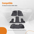 Floor Mats Liner for Buick Enclave (2018–2024) TPE Black All Weather