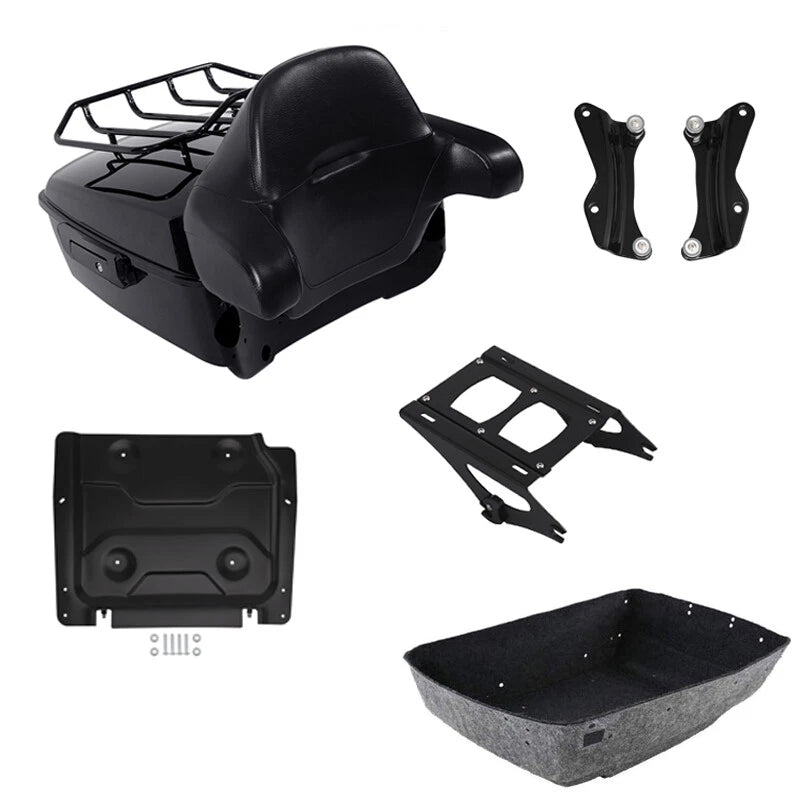 Trunk Backrest Mount Rack Docking Plate for Harley Touring FLHT (2014–2026)