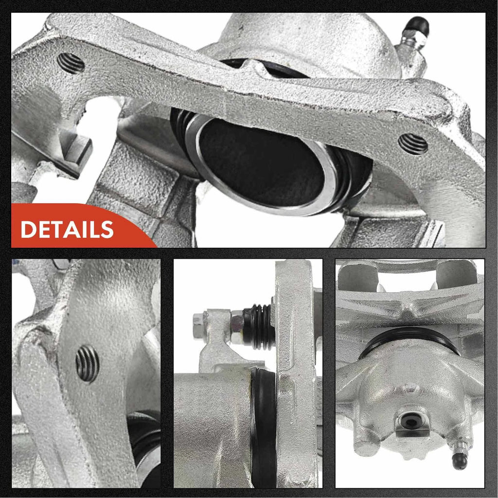 Pair Front Brake Caliper & Brake Pad for Chevrolet Cruze 2016–2019