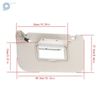 Front Left Driver Sun Visor for Nissan Rogue X-Trail (2014–2020) Gray with Light