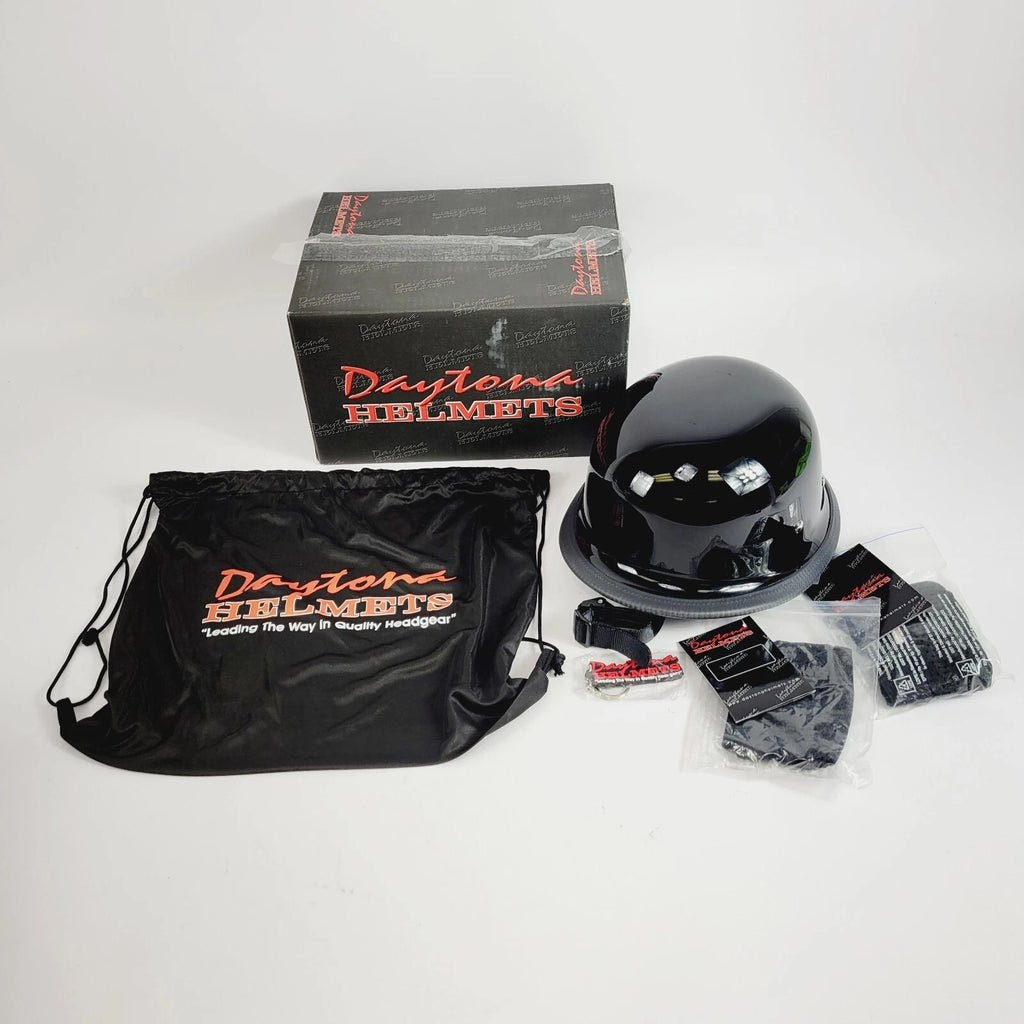 Biker Helmet Gloss Black XL for Daytona Helmets (Classic)