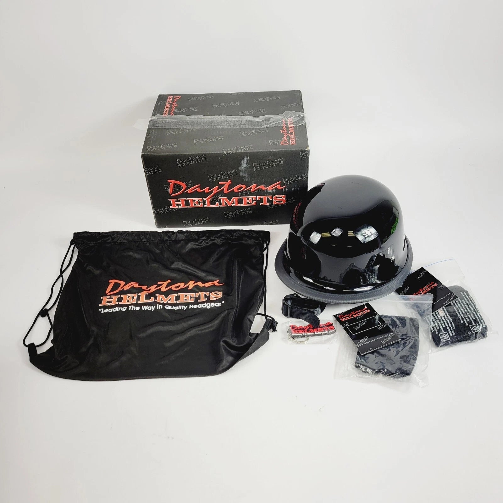 Biker Helmet Gloss Black XL for Daytona Helmets (Classic)