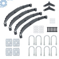 5-Leaf Spring Kit for Tandem Axle (3000lbs/Axle, Total 6000lbs Capacity)