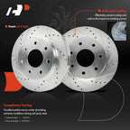 Front Side Drilled Brake Rotors for Ford F-150 (2004–2008)