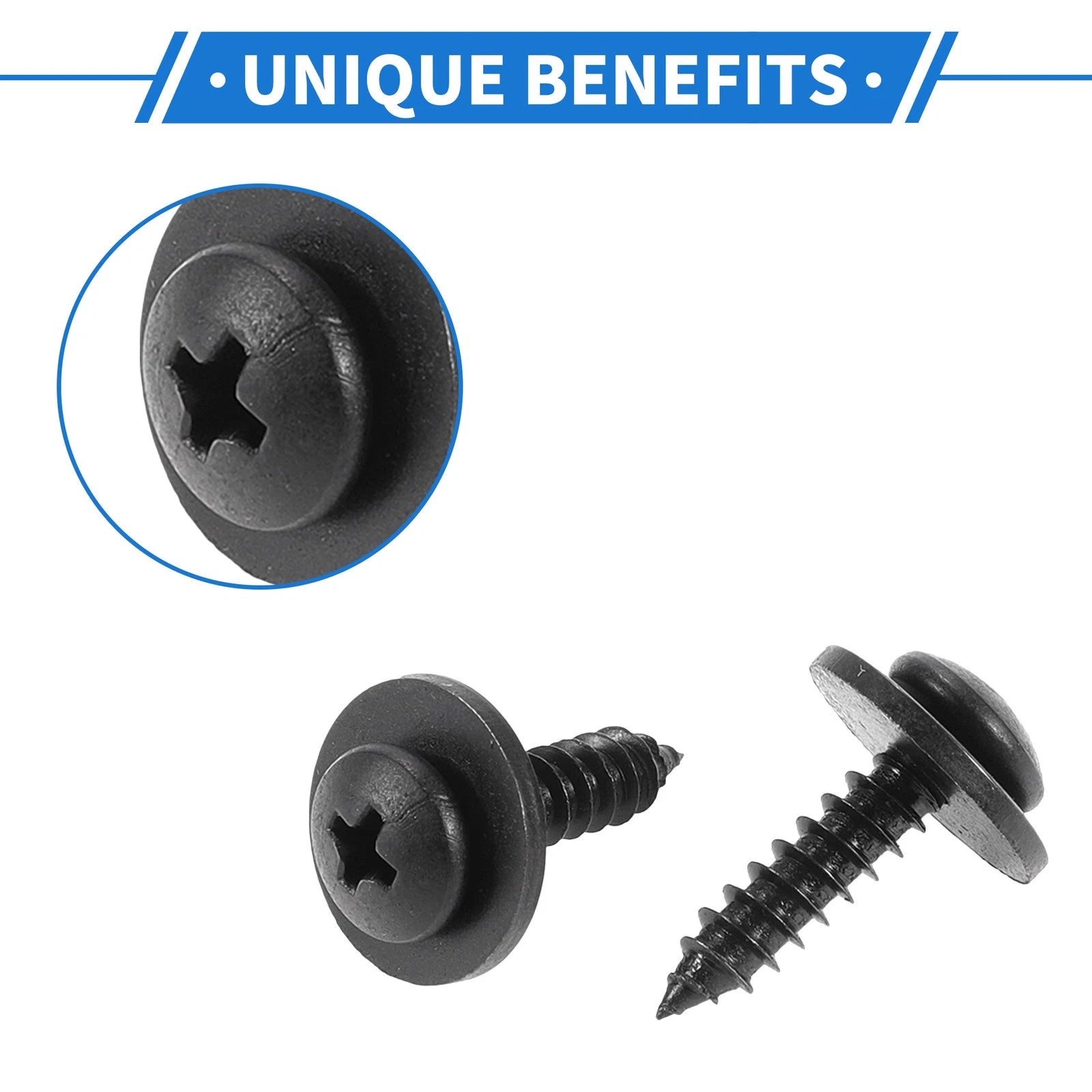 12 Pcs Fender Liner Splash Shield Bumper Cover Screw for Honda Accord (2006–2007)