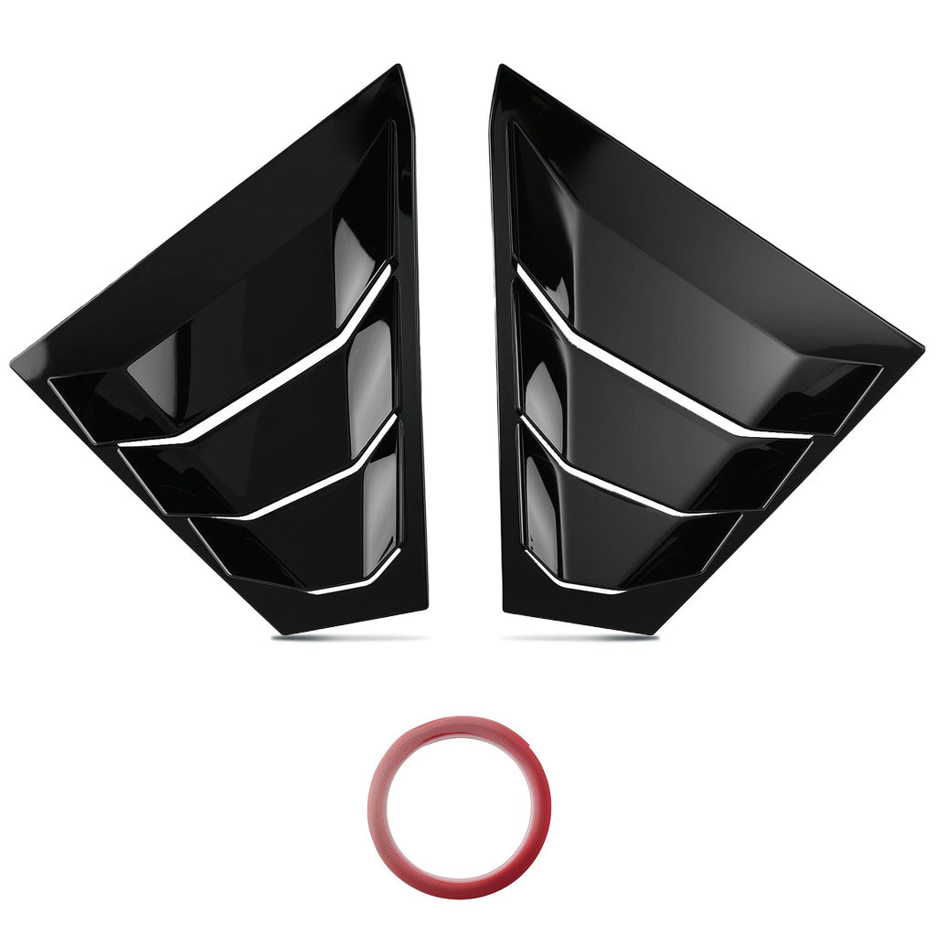 Side Window Louvers for Nissan Altima (2019–2023) Glossy Black