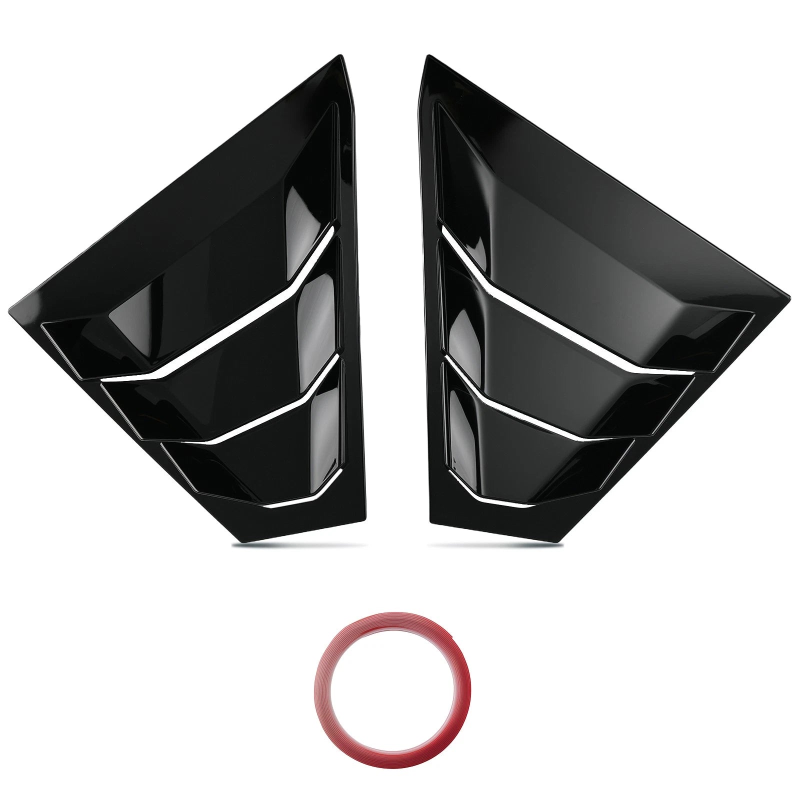 Side Window Louvers for Nissan Altima (2019–2023) Glossy Black