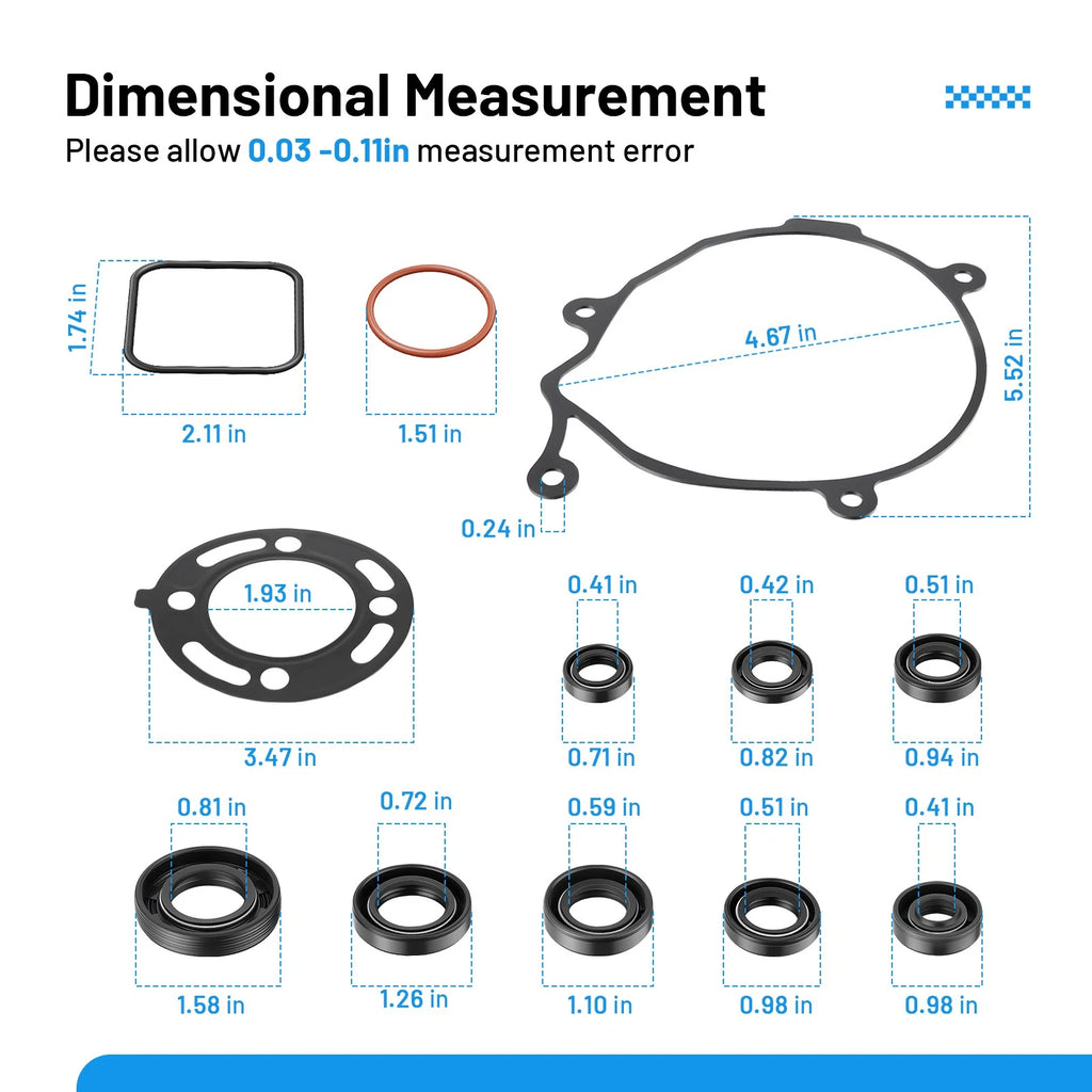 Engine Gasket Set for Honda CR85RB (2003–2007) Top Bottom End Seals