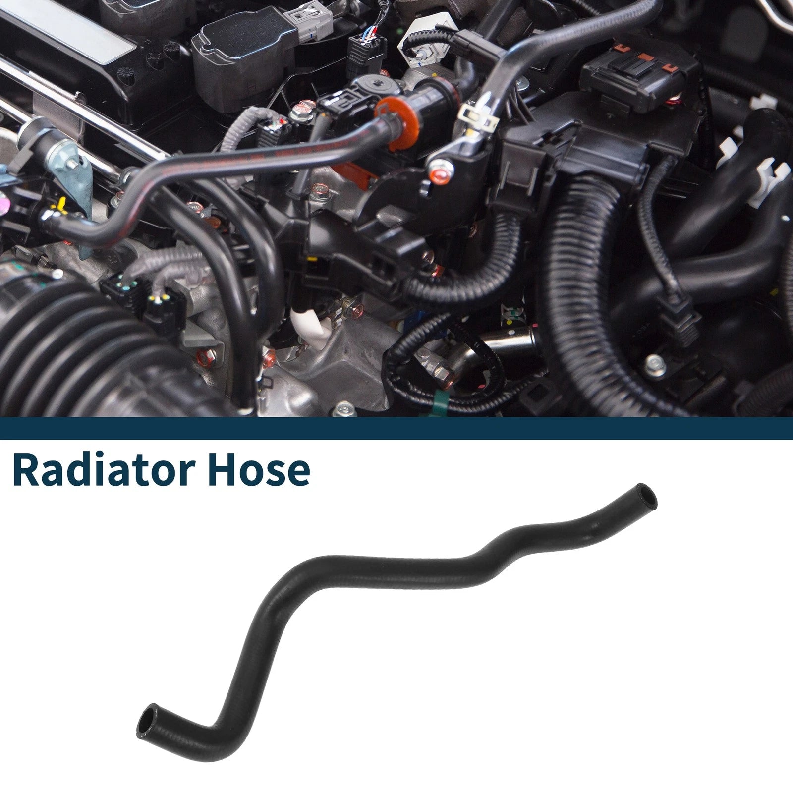 Radiator Hose Coolant Pipe for Audi TT 1.8L (2000–2006) Rubber Black