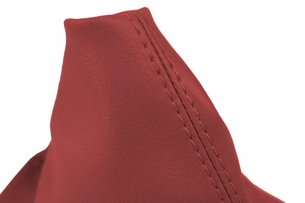 Leather Manual Shift Boot Cover for Volvo C30 C70 S40 (2004–2013) Red