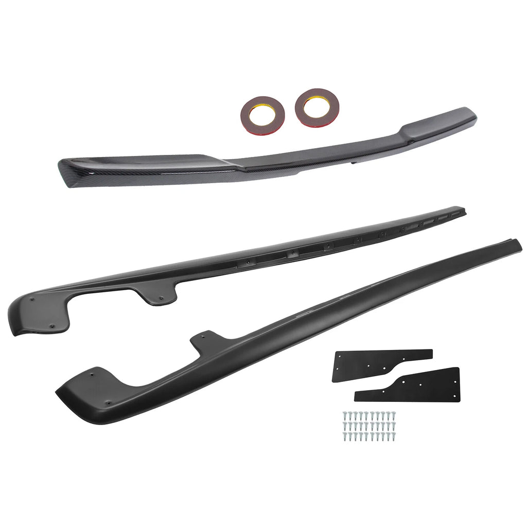 ZR1 Style Side Skirts & Rear Trunk Wing Spoiler for Corvette C6 (2005–2013)