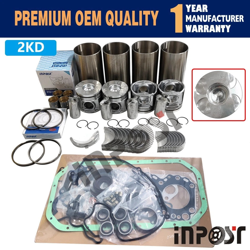 2KD Overhaul Rebuild Kit for Toyota Engine (2KD-FTV)