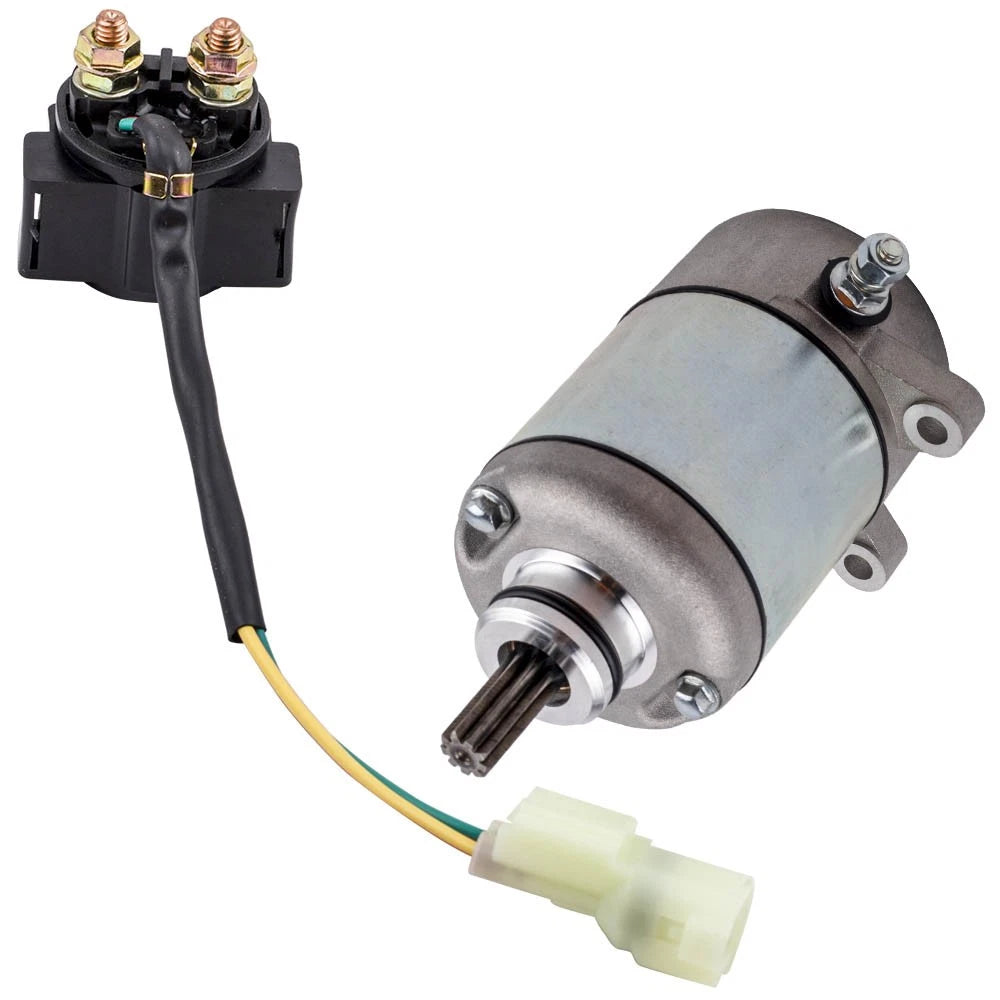 Starter Motor & Relay Solenoid for Honda Recon 250 TRX250 (2002–2017)