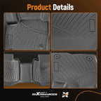 All-Weather Floor Mats Liners for Ford Edge (2015–2024) Unique Black TPE