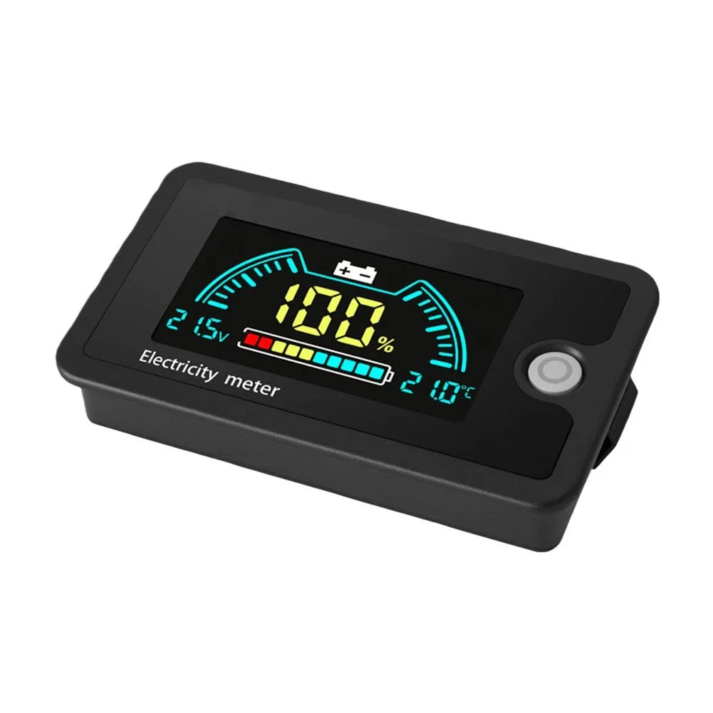 Digital Battery Monitor for Golf Cart with Voltage Alarm and Clear LCD Screen