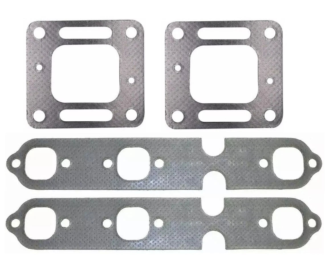 Exhaust Riser Elbow Manifold Gasket Kit for Mercruiser 4.3L V6 (1996–2006) 27-863724, 99757