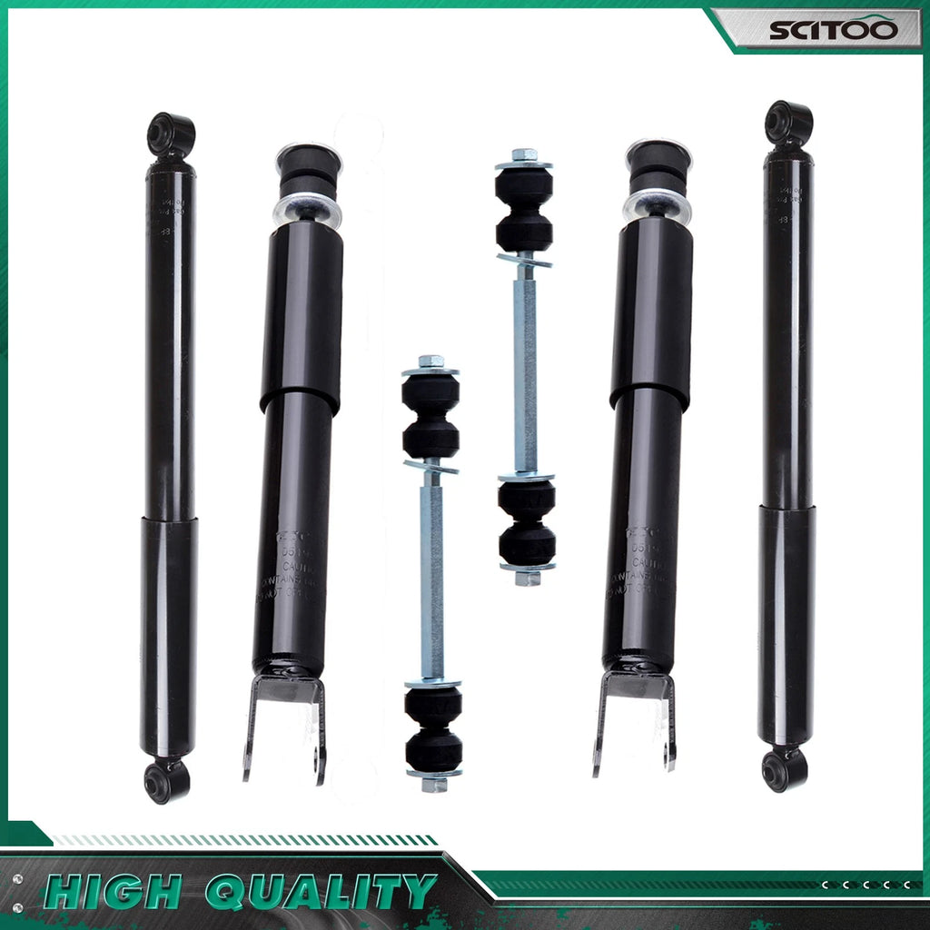 Set of 4 Shock Absorbers and Sway Bars for Chevy GMC Silverado Sierra 1500
