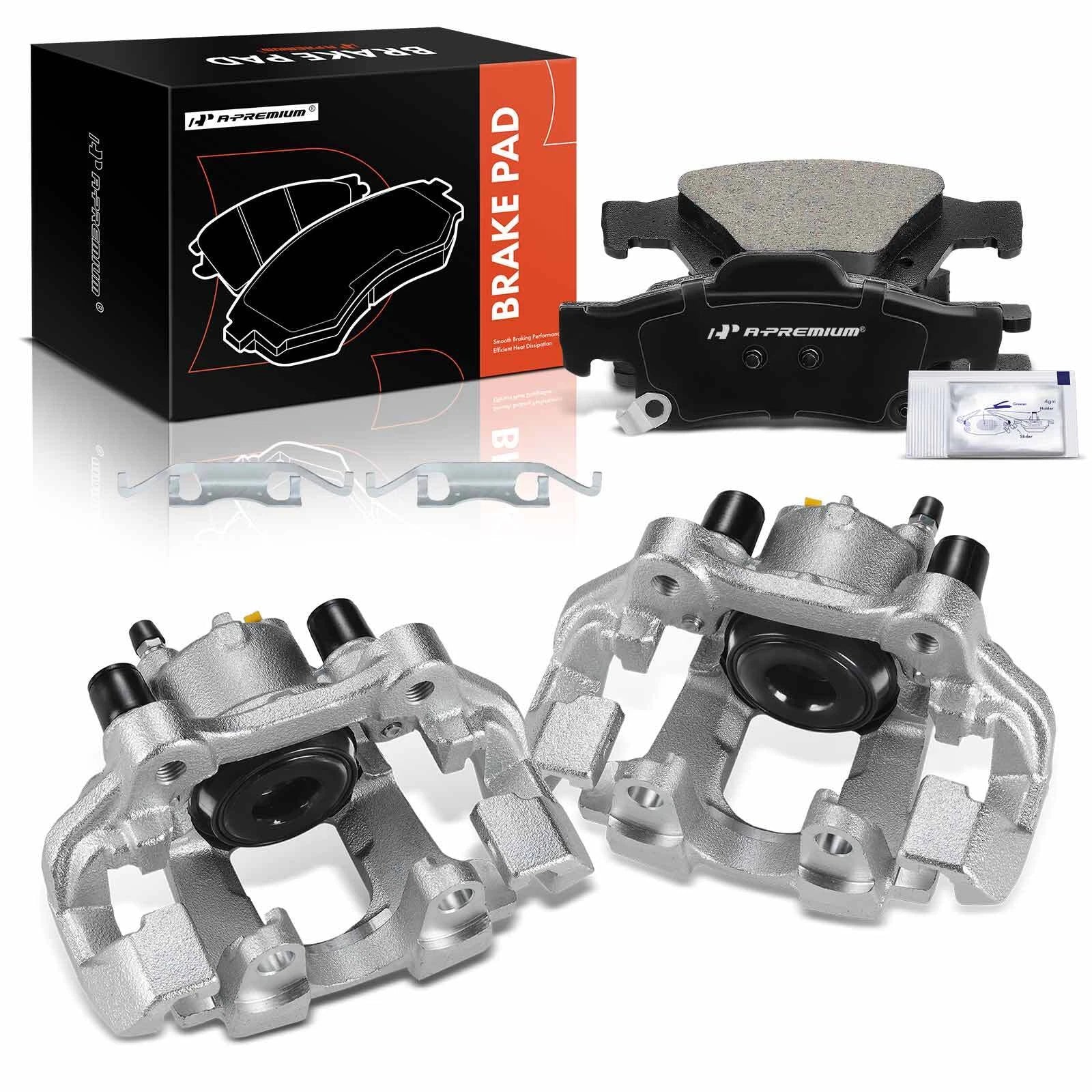 Set of 6 Rear Brake Calipers & Pads for Dodge Durango (2011–2020)