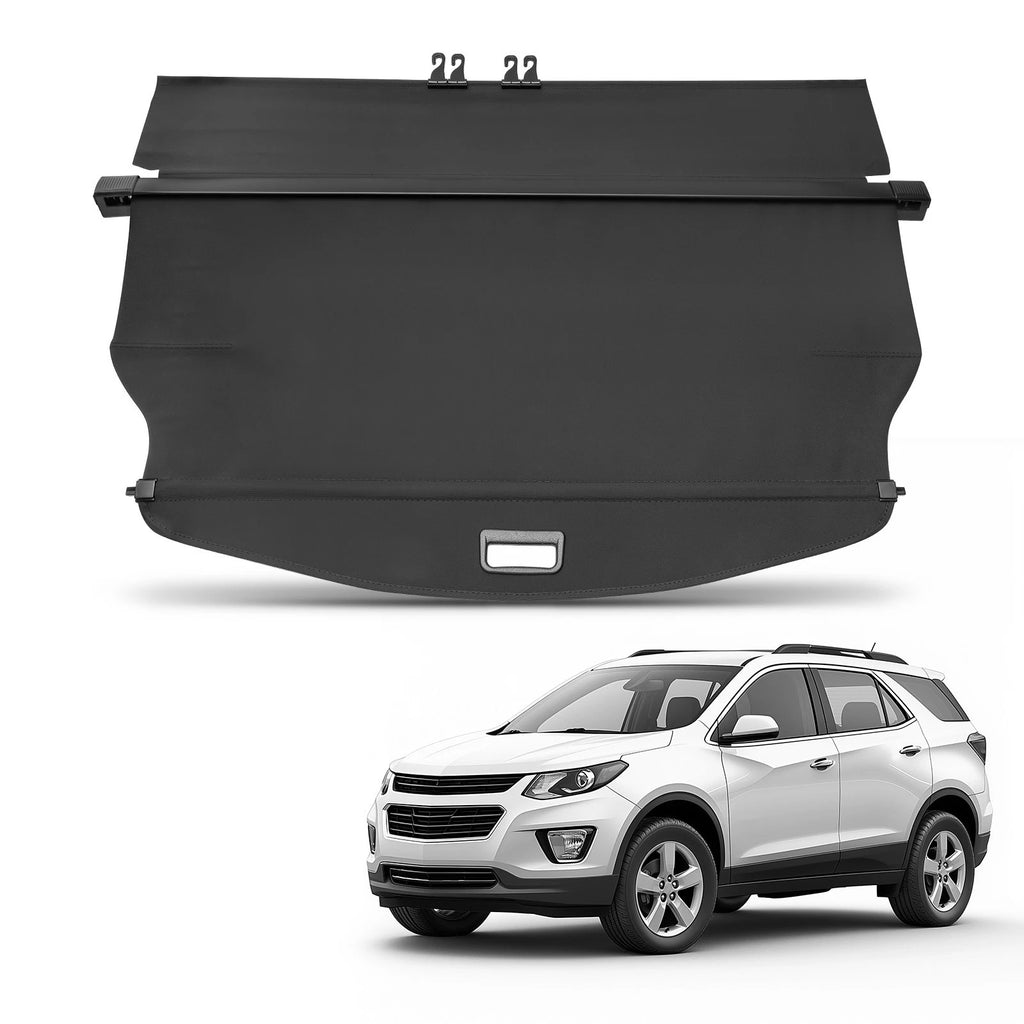 Black Cargo Cover for Chevrolet Equinox (2010–2017) Retractable Waterproof