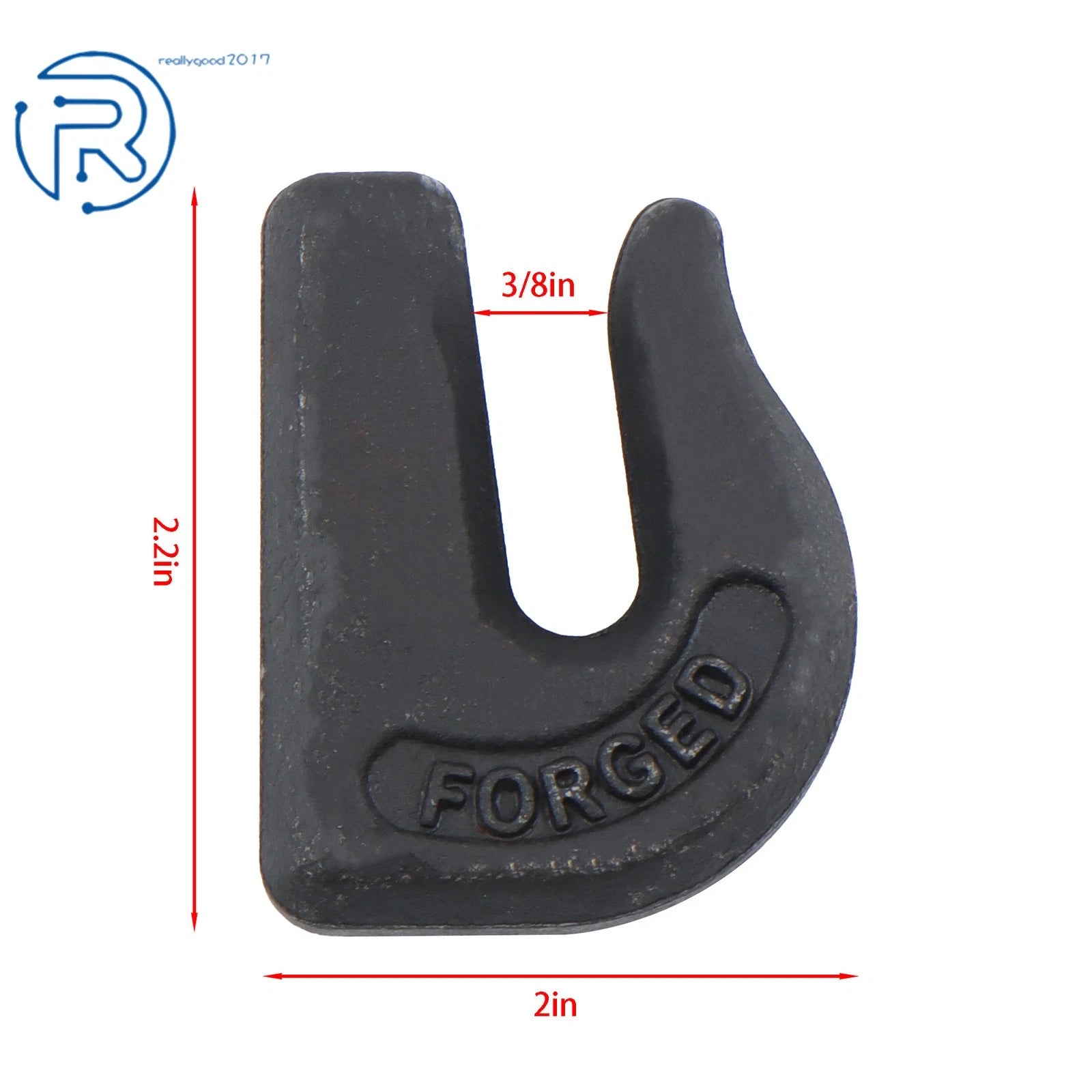 10PCS 5/16" G70 Weld On Chain Grab Hook for Tractor Bucket Trailer