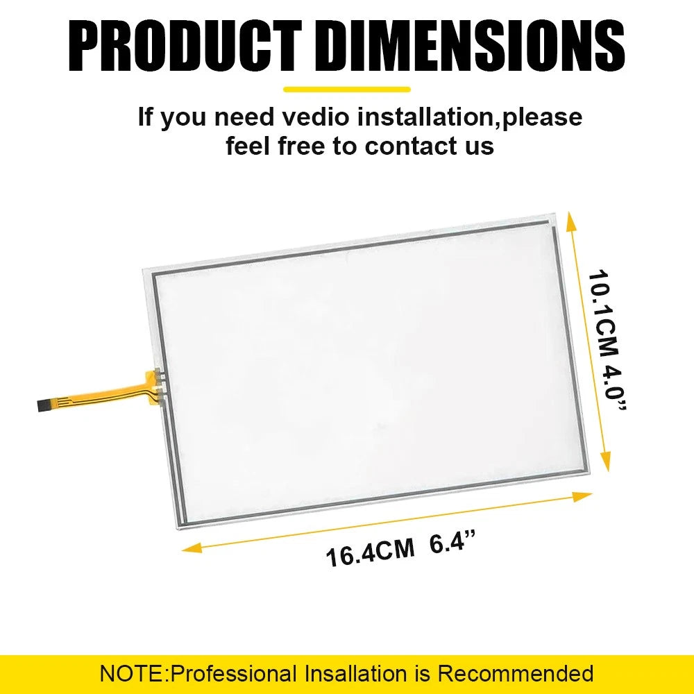 Touch Screen Glass Digitizer for Toyota Tundra (2014–2019) 7"