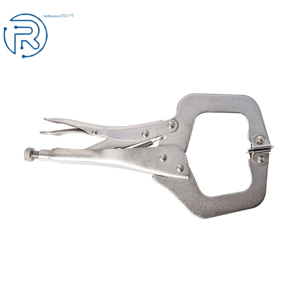 5 Pcs 11" Locking C Clamp Pliers Grip with Swivel Pad Vise Clamps