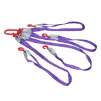 Set of 4 Lifting Slings Straps with Hooks 6600LB Capacity
