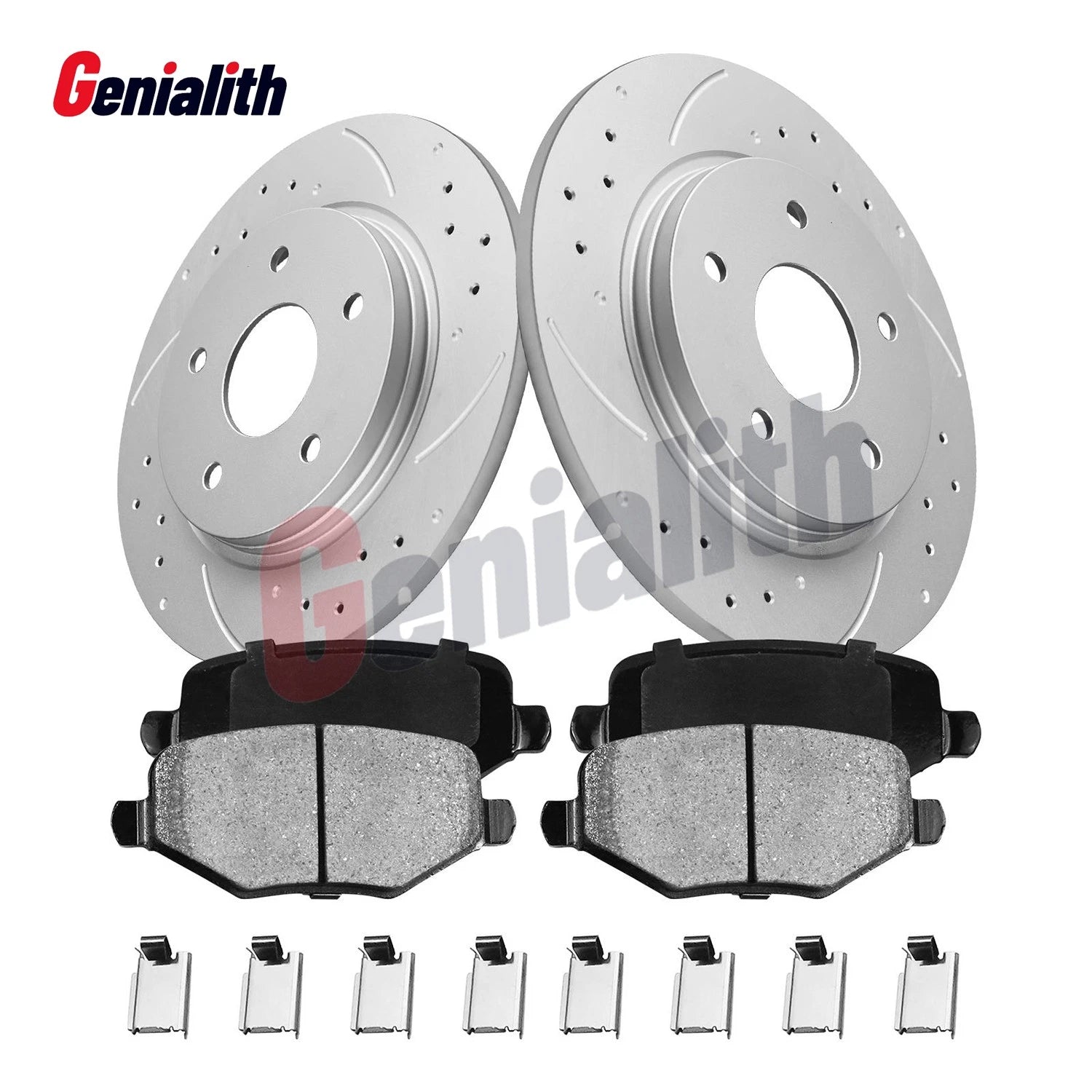 Rear Brake Rotors & Ceramic Pads for Dodge Grand Caravan, Town & Country (2012–2016)
