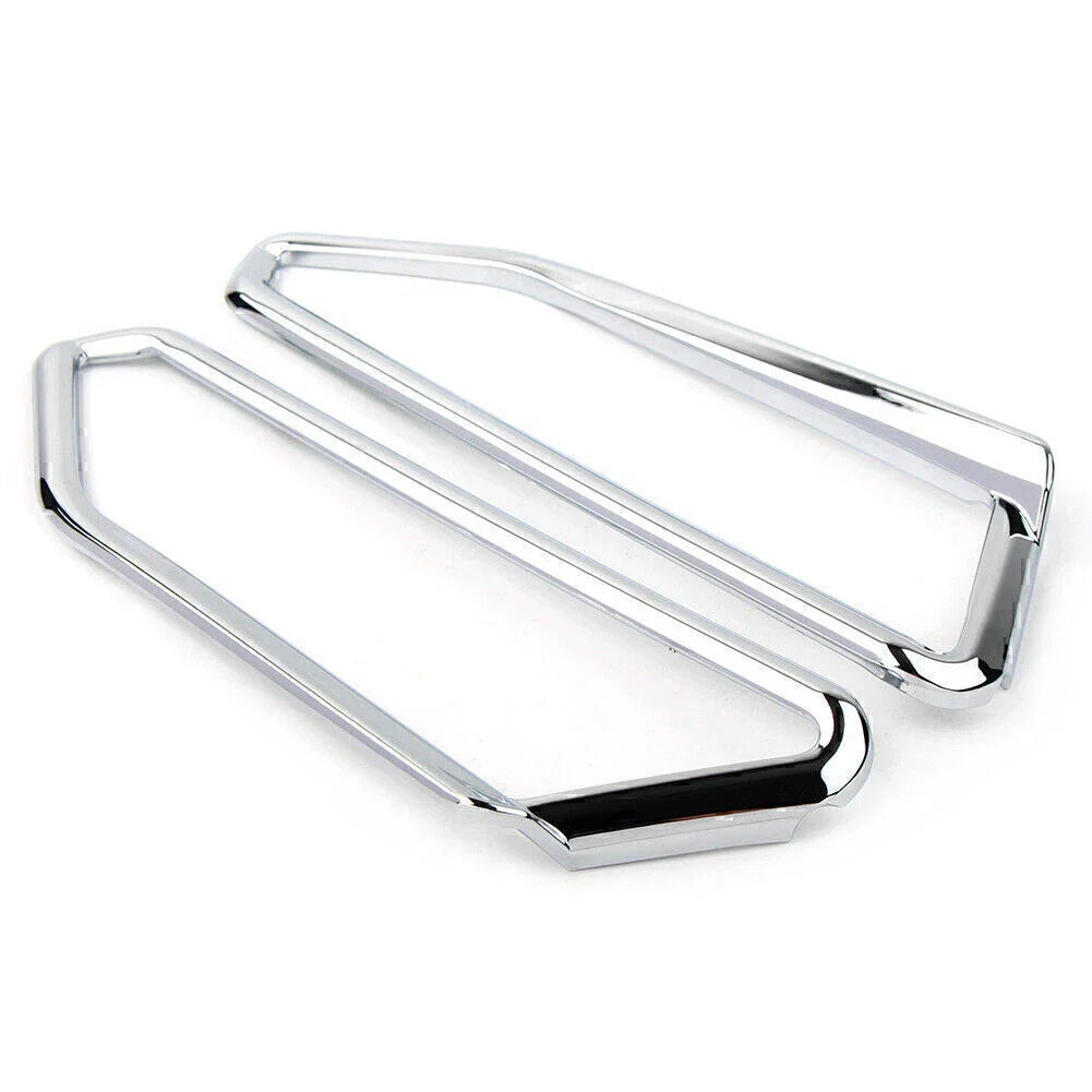 Motor Gloss Chrome Front Light Trim Accents for Honda Goldwing GL1800 (2018-2023)
